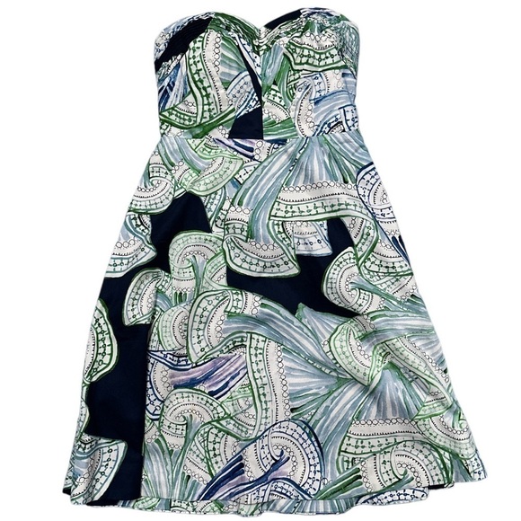 Moulinette Soeurs Anthropologie Donau Dress Strapless Side Boning Pleated Top - Picture 4 of 11